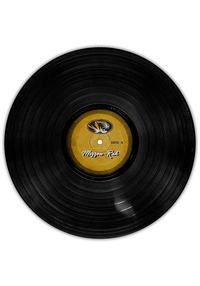 Missouri Tigers 12 Inch Vinyl Circle Sign - Black