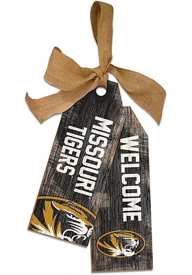 Missouri Tigers Team Tags Sign - Black