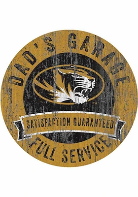 Missouri Tigers Dads Garage Sign - Black
