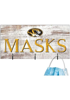 Missouri Tigers Mask Holder Sign - Black