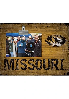 Missouri Tigers Team Clip Picture Frame - Black