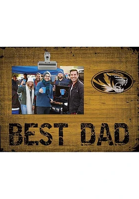 Missouri Tigers Best Dad Clip Picture Frame - Black