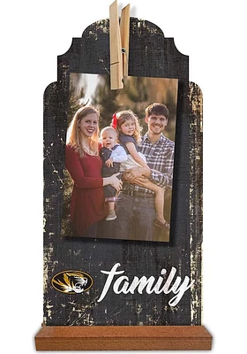 Missouri Tigers Family Clothespin Sign - Black