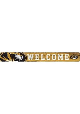 Missouri Tigers Welcome Strip Sign - Black
