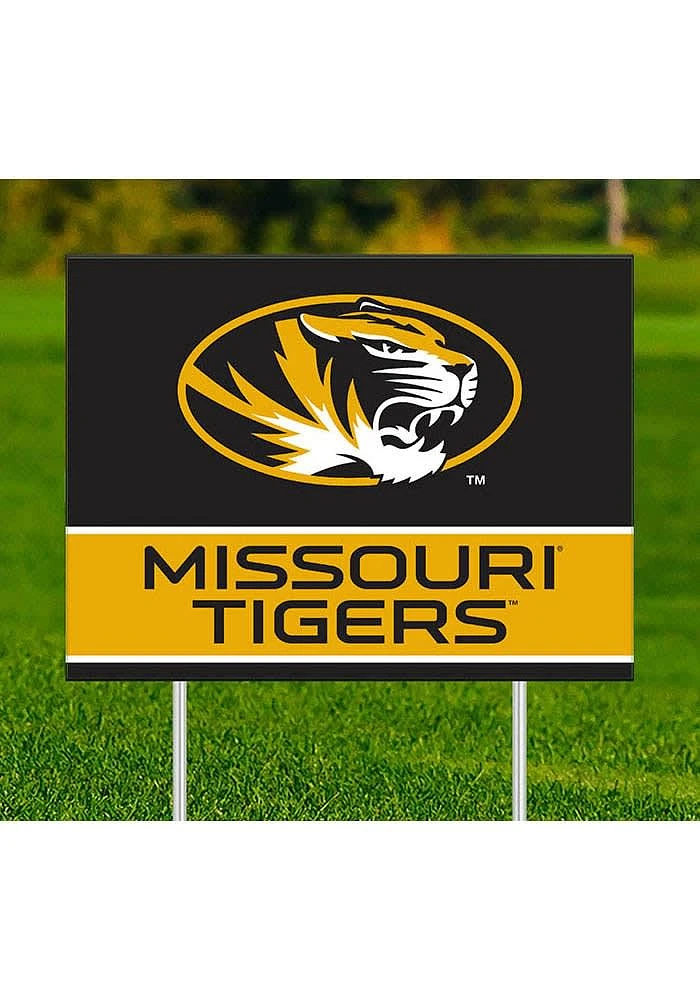 Missouri Tigers Team Yard Sign - Black
