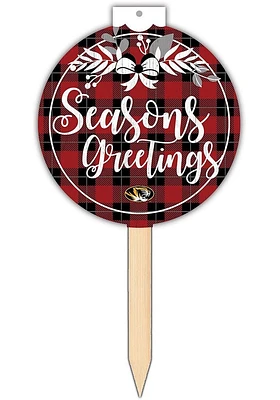 Missouri Tigers Seasons Greetings Sign - Black