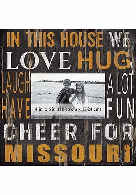 Missouri Tigers In This House 10x10 Picture Frame - Black
