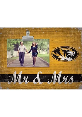 Missouri Tigers Mr and Mrs Clip Picture Frame - Black