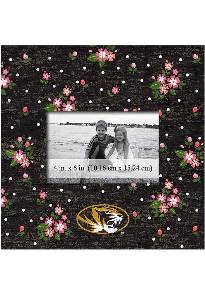 Missouri Tigers Floral Picture Frame - Black