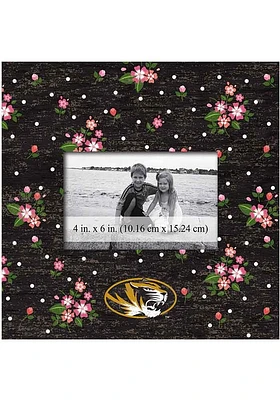Missouri Tigers Floral Picture Frame - Black