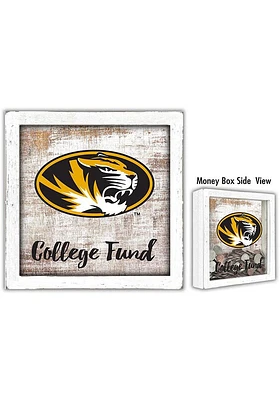 Missouri Tigers College Fund Box Sign - Black