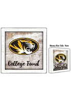 Missouri Tigers College Fund Box Sign - Black