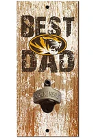 Missouri Tigers Best Dad Bottle Opener Sign - Black