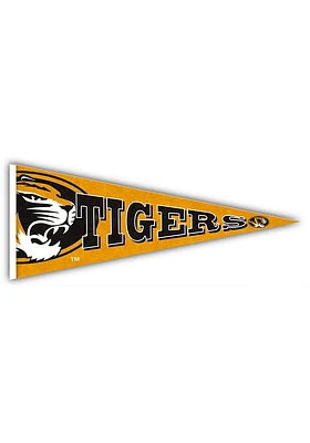 Missouri Tigers Wood Pennant Sign - Black