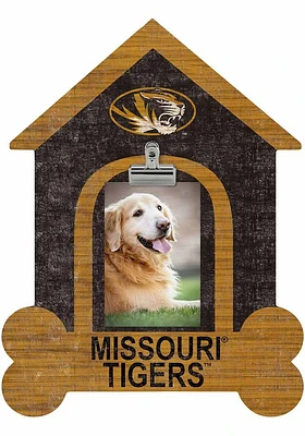 Missouri Tigers Dog Bone House Clip Picture Frame - Black