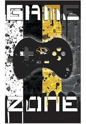 Missouri Tigers Grunge Game Zone Sign - Black