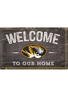Missouri Tigers Welcome to our Home Sign - Black