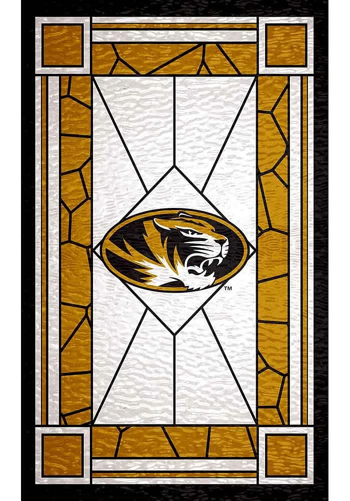 Missouri Tigers Stained Glass Sign - Black