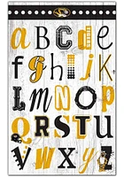 Missouri Tigers Alphabet Sign - Black