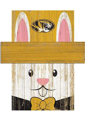 Missouri Tigers Easter Bunny Head Sign - Black