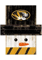 Missouri Tigers Snowman Head Sign - Black