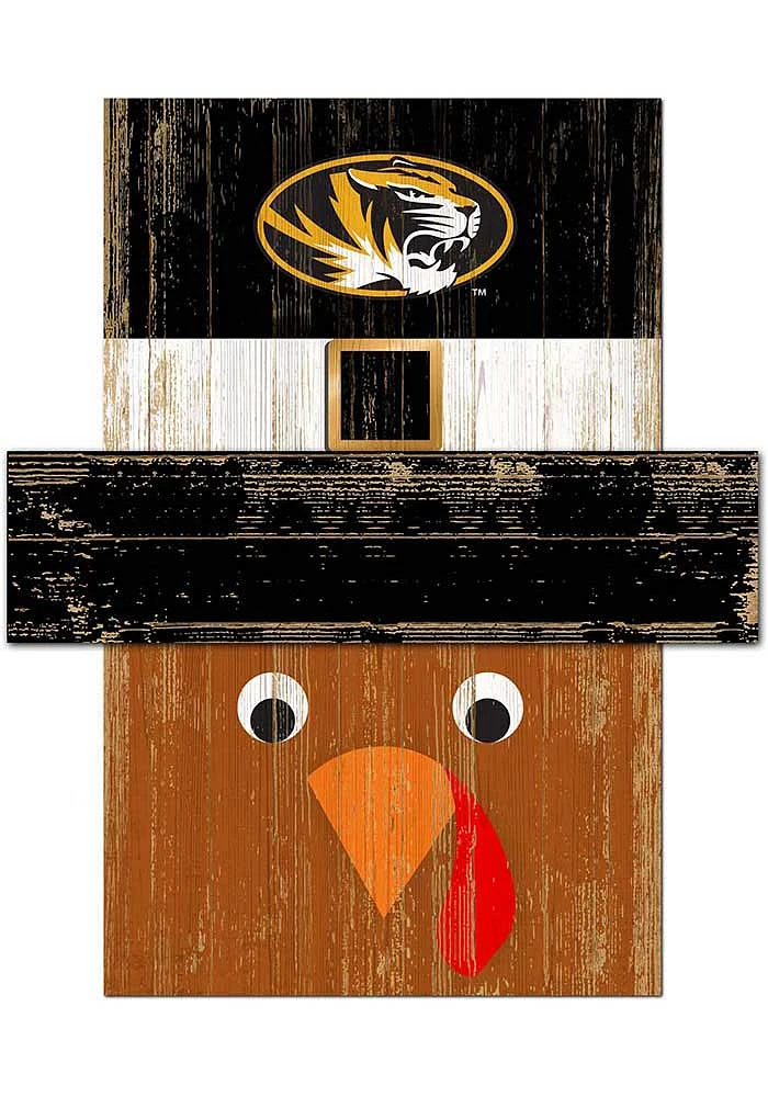 Missouri Tigers Turkey Head Sign - Black