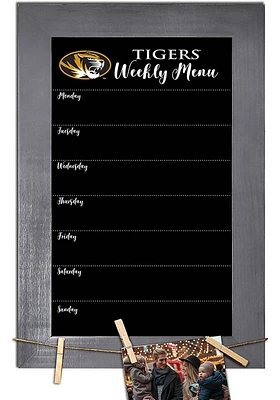 Missouri Tigers Weekly Chalkboard Picture Frame - Black