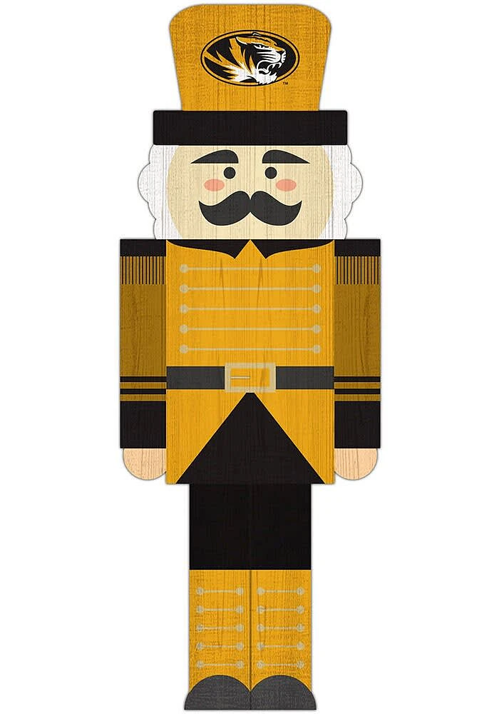 Missouri Tigers 31 Inch Nutcracker Leaner Sign - Black