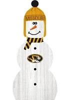 Missouri Tigers Snowman Leaner Sign - Black