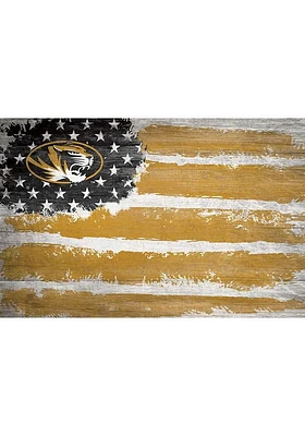 Missouri Tigers Flag 17x26 Sign - Black
