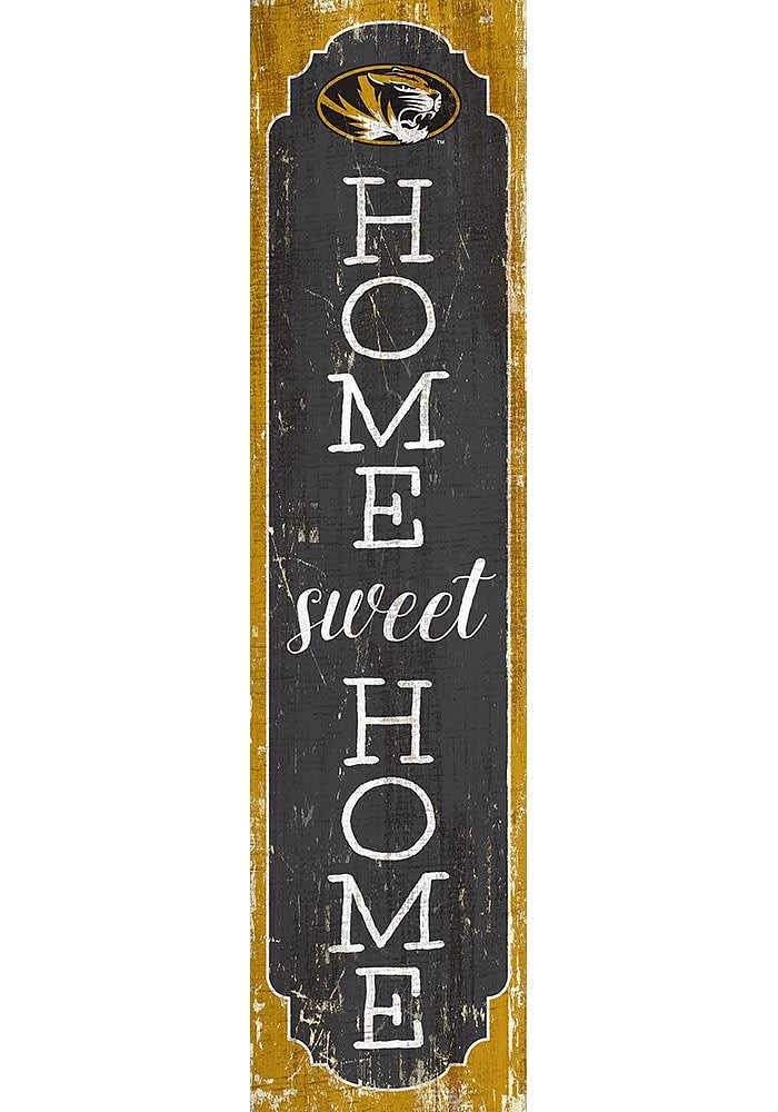 Missouri Tigers 48 Inch Home Sweet Home Leaner Sign - Black