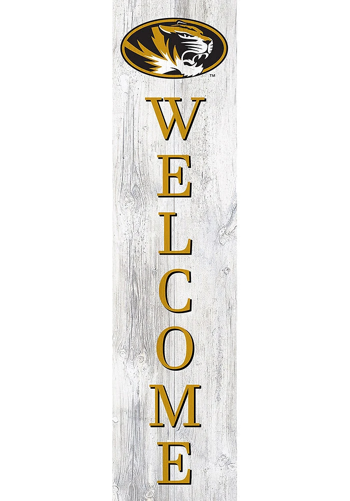 Missouri Tigers 48 Inch Welcome Leaner Sign - Black