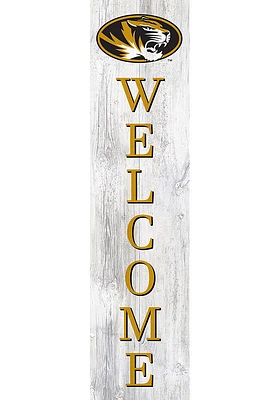 Missouri Tigers 48 Inch Welcome Leaner Sign - Black