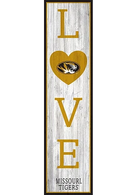 Missouri Tigers 48 Inch Love Leaner Sign - Black