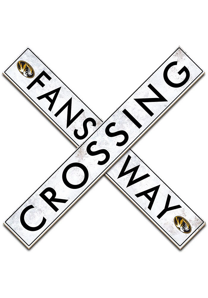 Missouri Tigers 48 Inch Fans Way Crossing Wall Art - Black