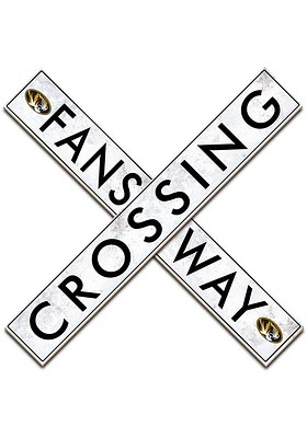 Missouri Tigers 48 Inch Fans Way Crossing Wall Art - Black