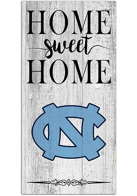North Carolina Tar Heels Home Sweet Home Whitewashed Sign - Blue