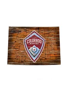 Colorado Rapids Distressed State 24 Inch Sign - Brown