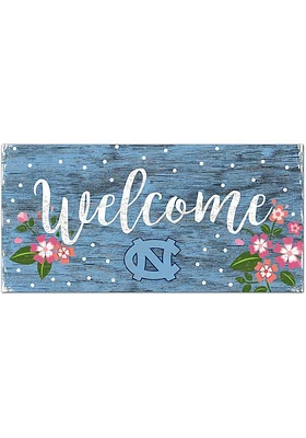 North Carolina Tar Heels Welcome Floral Sign - Blue