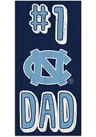 North Carolina Tar Heels Number One Dad Sign - Blue