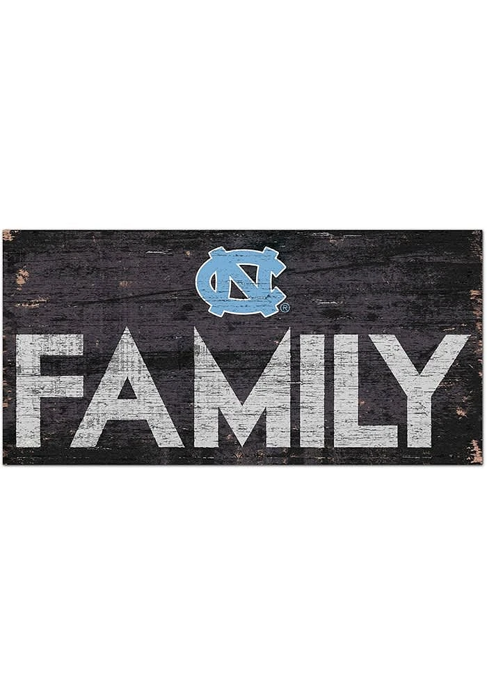 North Carolina Tar Heels Family 6x12 Sign - Blue