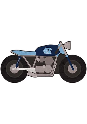 North Carolina Tar Heels Motorcycle Cutout Sign - Blue