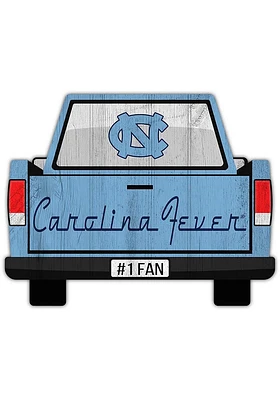 North Carolina Tar Heels Truck Back Cutout Sign - Blue
