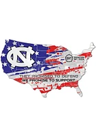 North Carolina Tar Heels OHT USA Shape Cutout Sign - Blue