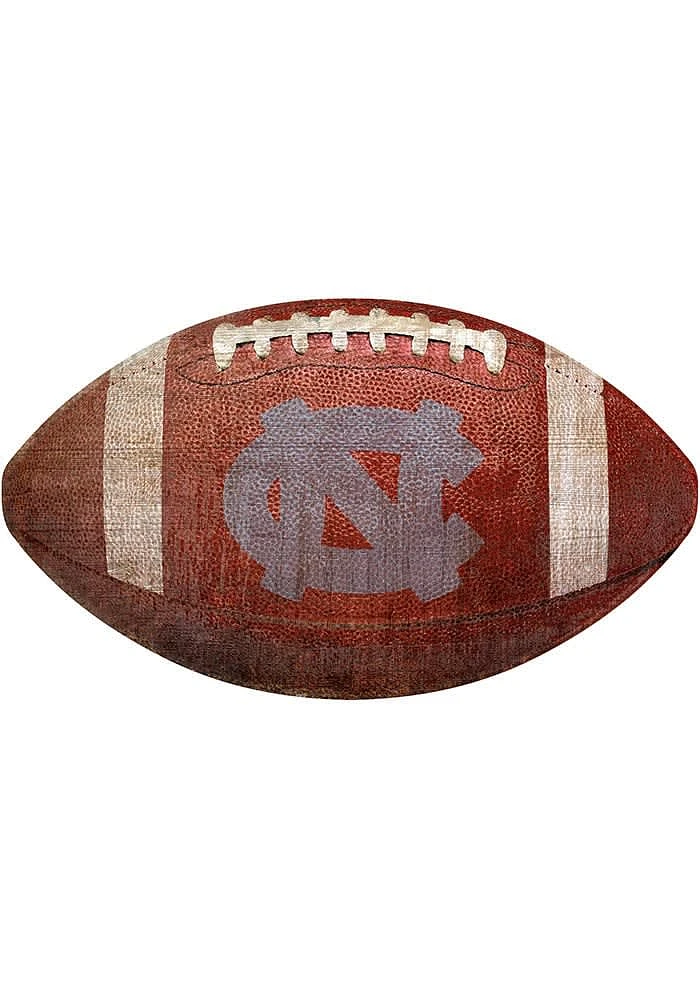 North Carolina Tar Heels Baseball Shaped Sign - Blue