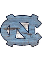 North Carolina Tar Heels Team Logo 8 Inch Cutout Sign - Blue