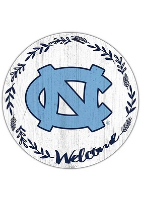 North Carolina Tar Heels Welcome Circle Sign - Blue