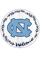 North Carolina Tar Heels Welcome Circle Sign - Blue