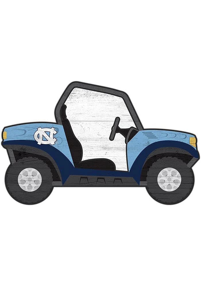 North Carolina Tar Heels ATV Cutout Sign - Blue