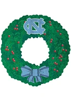 North Carolina Tar Heels Team Wreath 16 Inch Sign - Blue
